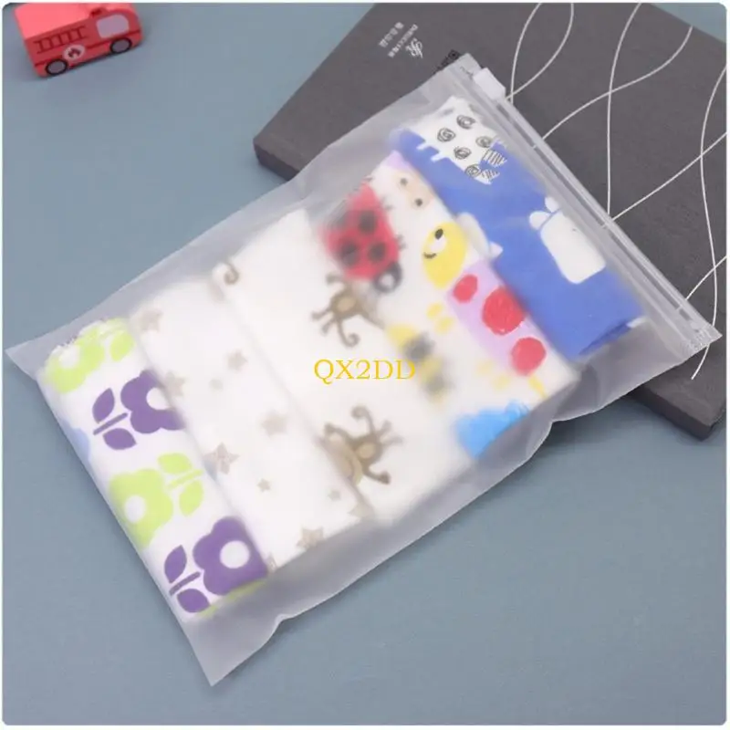 QX2D baberos cuadrados de toalla de algodón para bebés - imagen 3