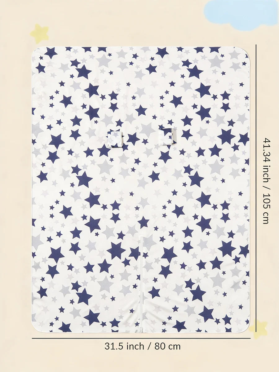 Capota para cochecito de bebé con estrellas – tejido suave - imagen 4