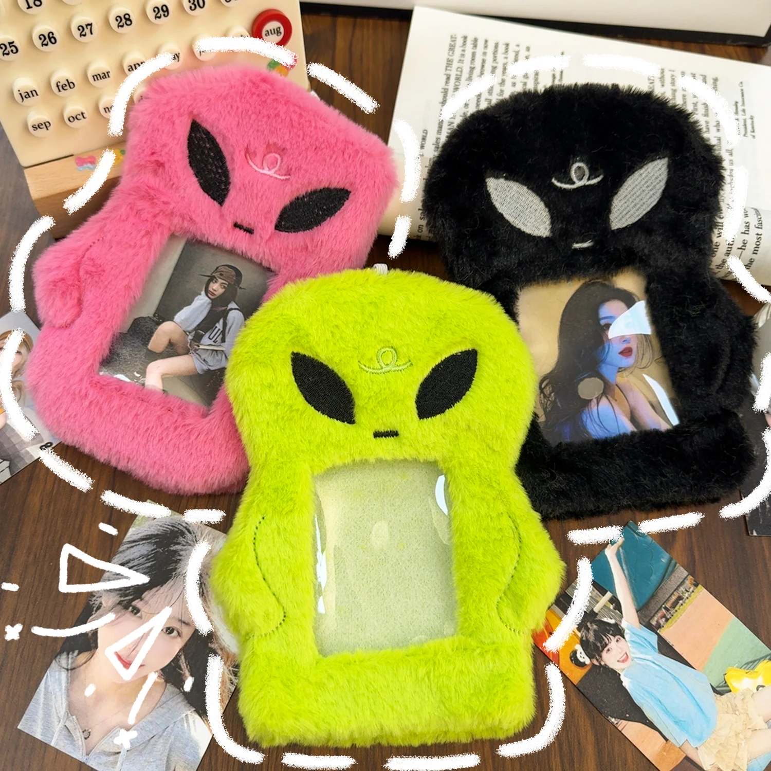 Cartera peluche Alien para niño – Portatarjetas colgante infantil - imagen 5