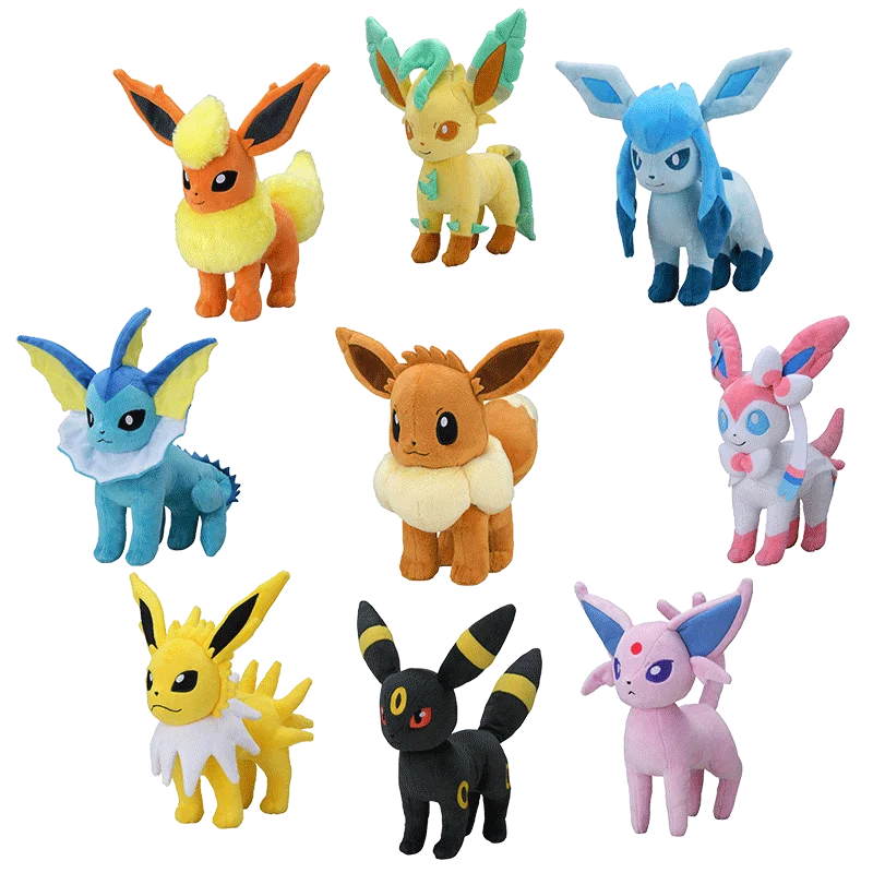 Peluche Pokémon Pikachu y Eevee, suave para regalo - imagen 4