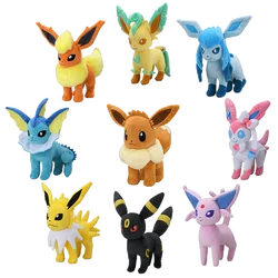 Peluche Pokémon Eevee y evoluciones, regalo para niños