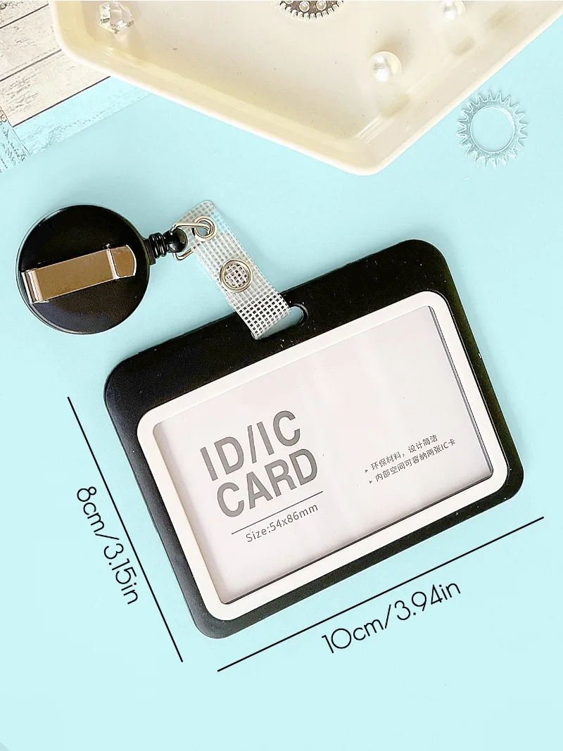 Portatarjetas de identificación con funda para tarjeta de acceso