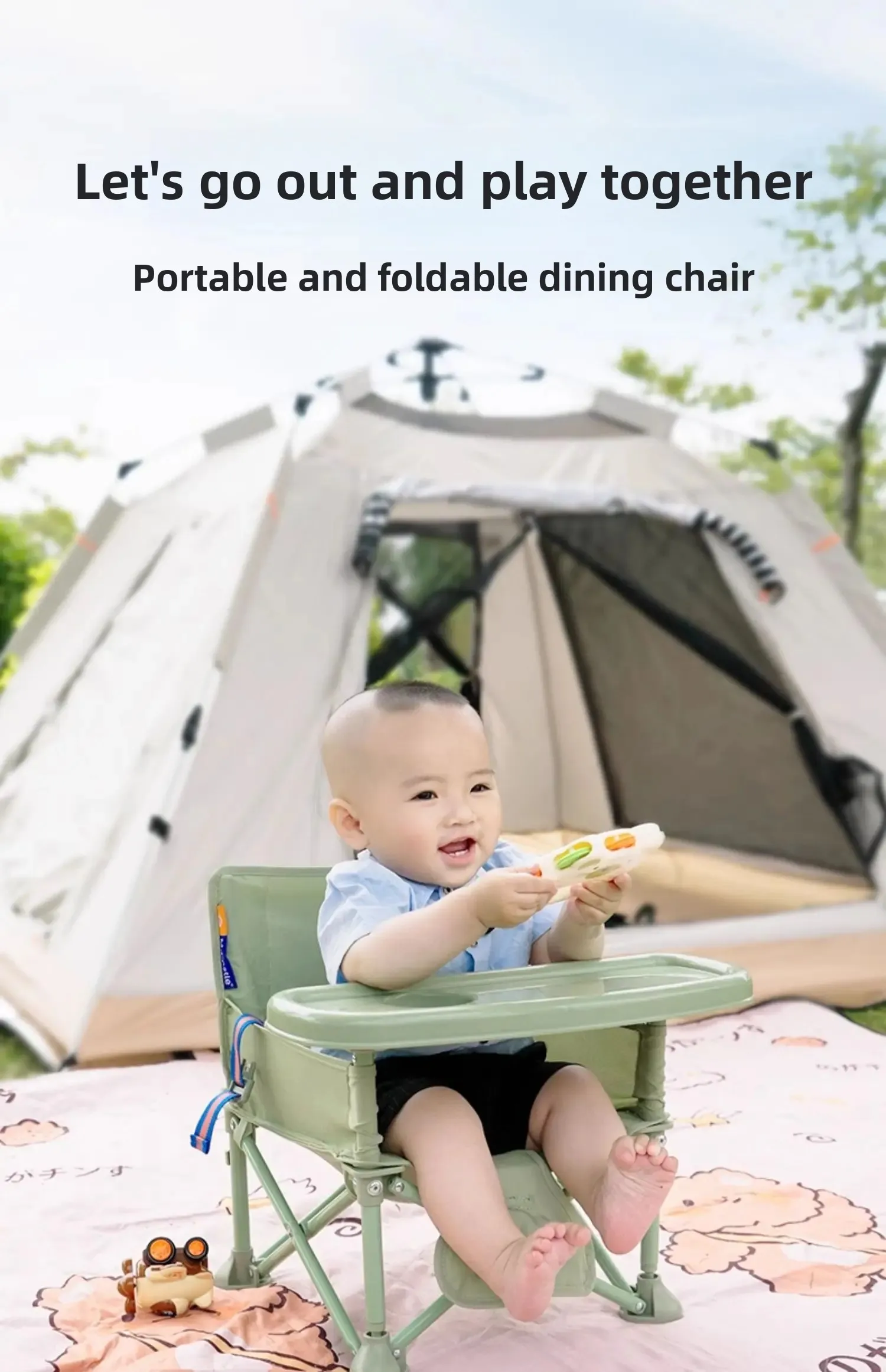 Detalle de superficie easy-clean de la trona