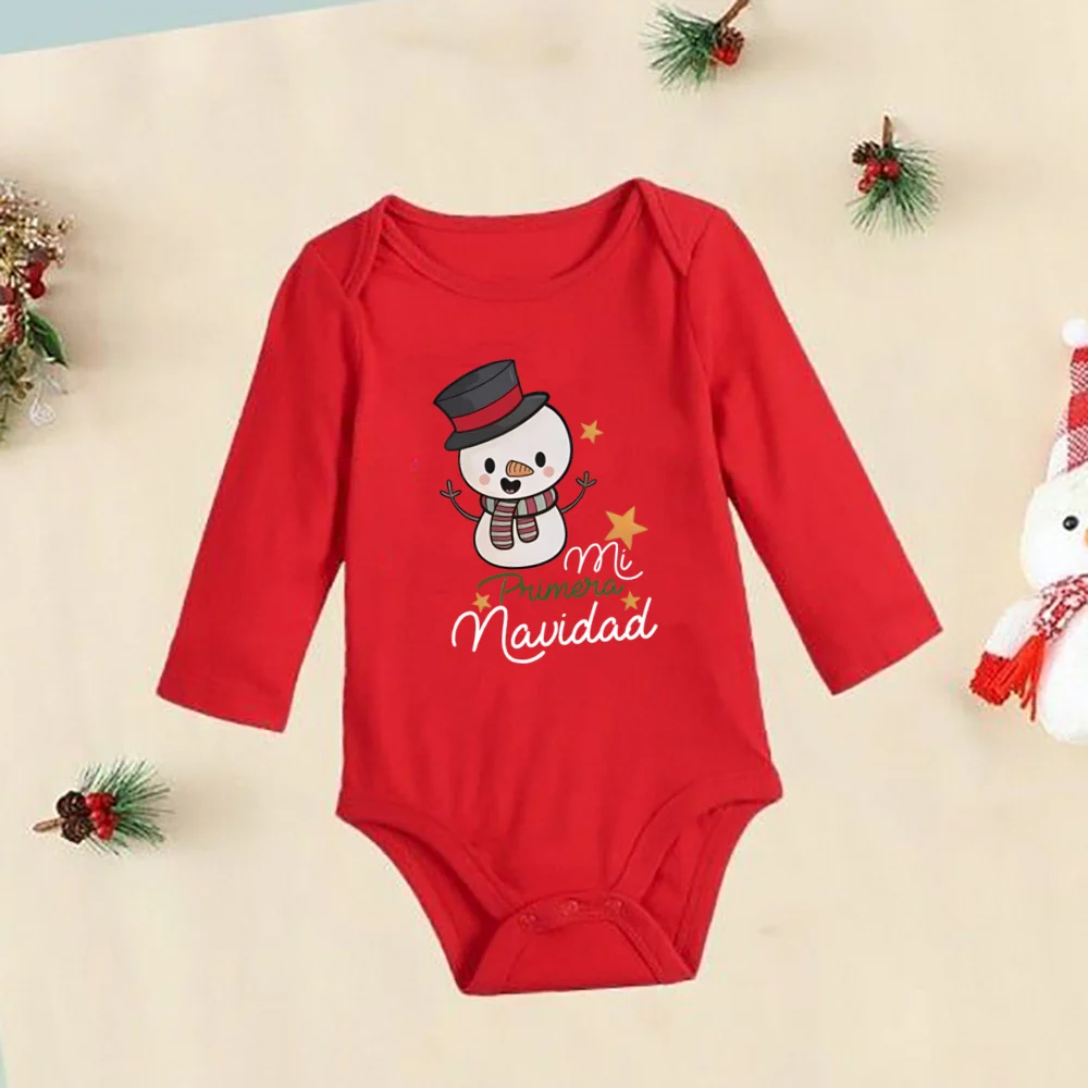 Body cuello americano Navidad – Algodón suave para bebé - imagen 3