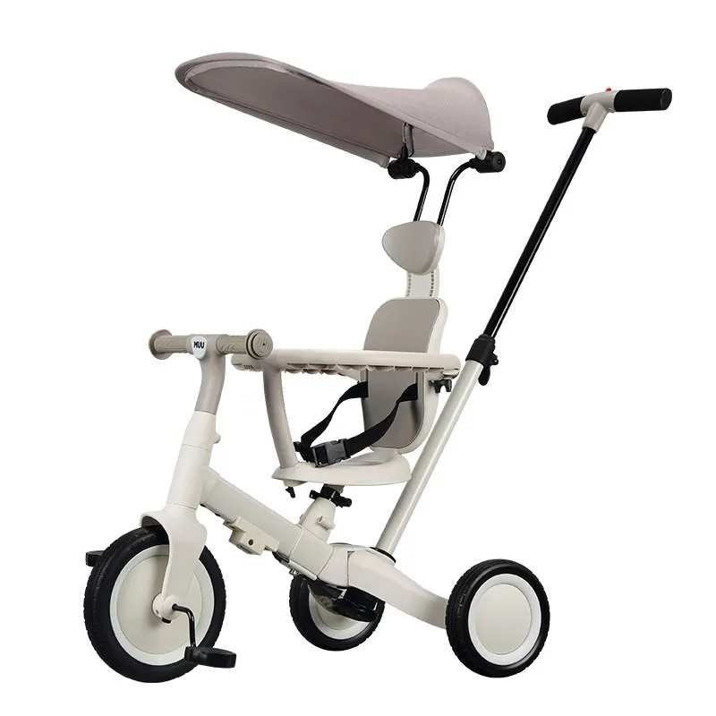Triciclo evolutivo 1-3 años bicicleta de equilibrio y carrito empujable - imagen 2