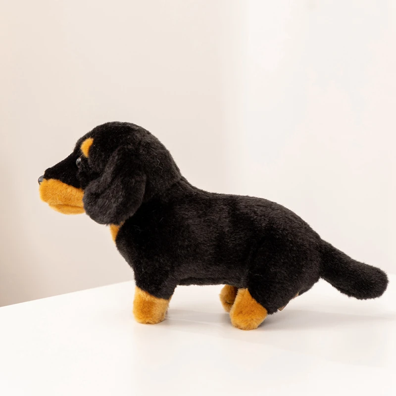 Peluche perro salchicha suave tipo dachshund para hogar y niños - imagen 5