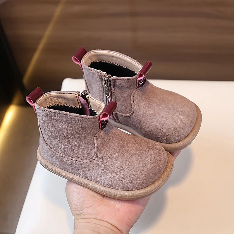 Botines antideslizantes de gamuza para bebé en otoño e invierno - imagen 5