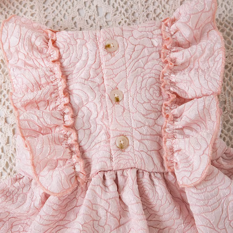 Vestido de niña princesa con sombrero para cumpleaños de verano