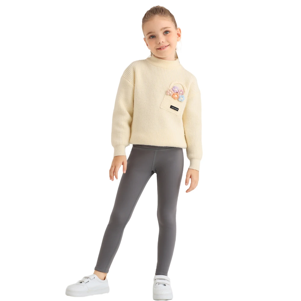 Leggings térmicos forro polar para niña – Cálidos invierno - imagen 2