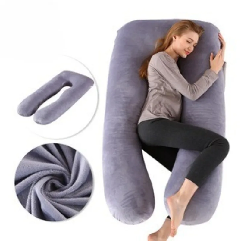Almohada de embarazo lavable en U para lactancia y descanso nocturno