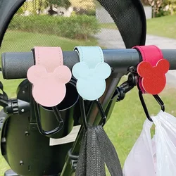 Bolsa de cuero PU para bebé con gancho para cochecito