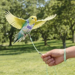 Arnés para loros a prueba de escape transpirable con lunares