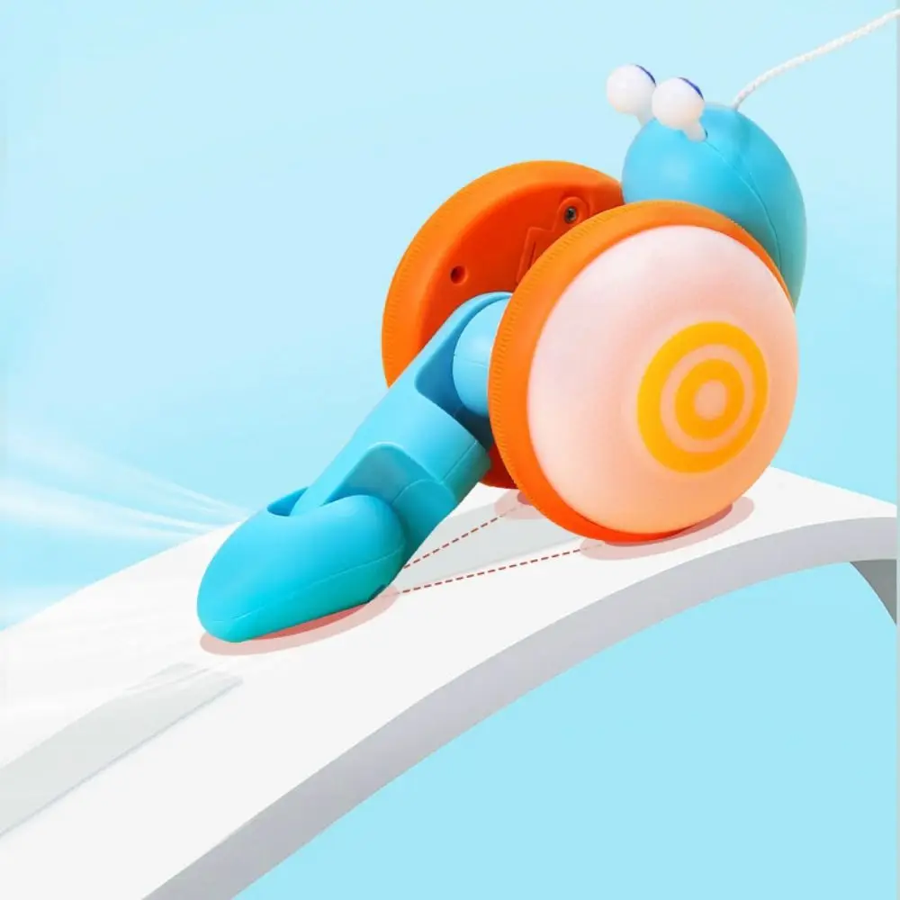 Juguete caracol luminoso para arrastre