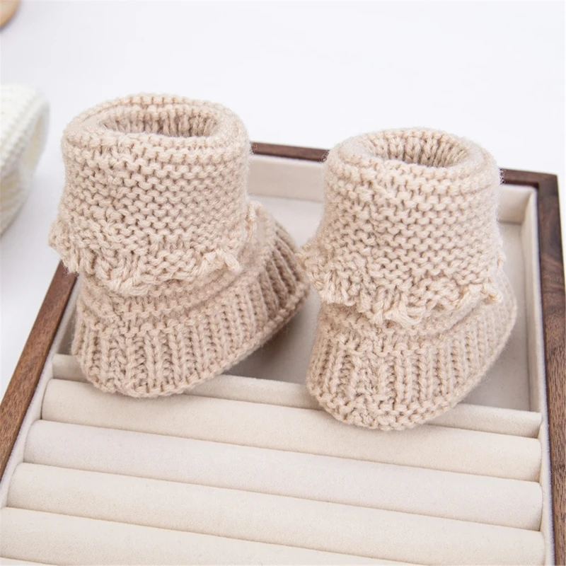 Calcetines de ganchillo para bebé cálidos en otoño e invierno - imagen 4