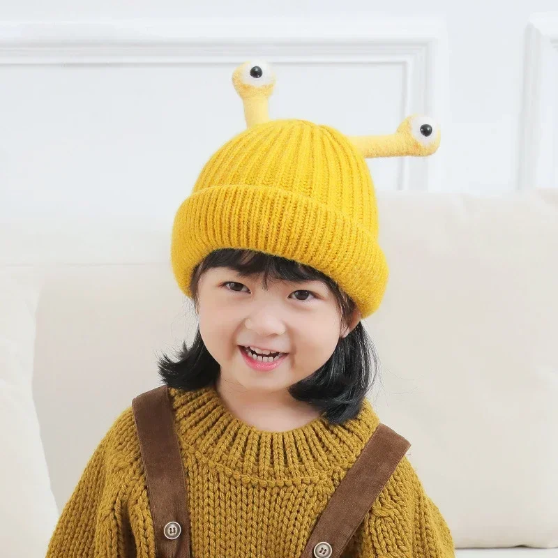 Gorro de punto con orejas estilo kawaii