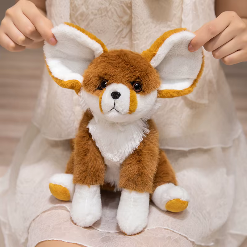 Peluche zorro fennec y basset hound suave – Juguete infantil 25-28 cm - imagen 4
