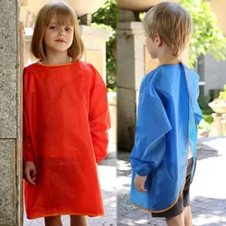 Babero bandana impermeable para bebé, delantal de manga larga