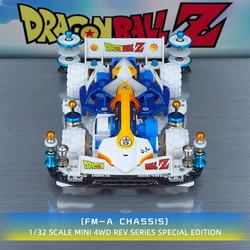Coche de carreras MINI 4WD edición Vegeta con carcasa pintada