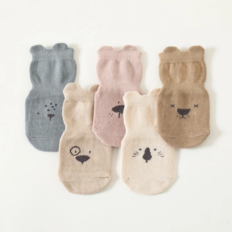 Calcetines de algodón antideslizantes para bebé y niña - imagen 5