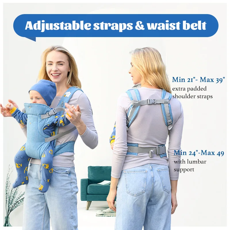Portabebés ergonómico con correa de hombro para bebé - imagen 2