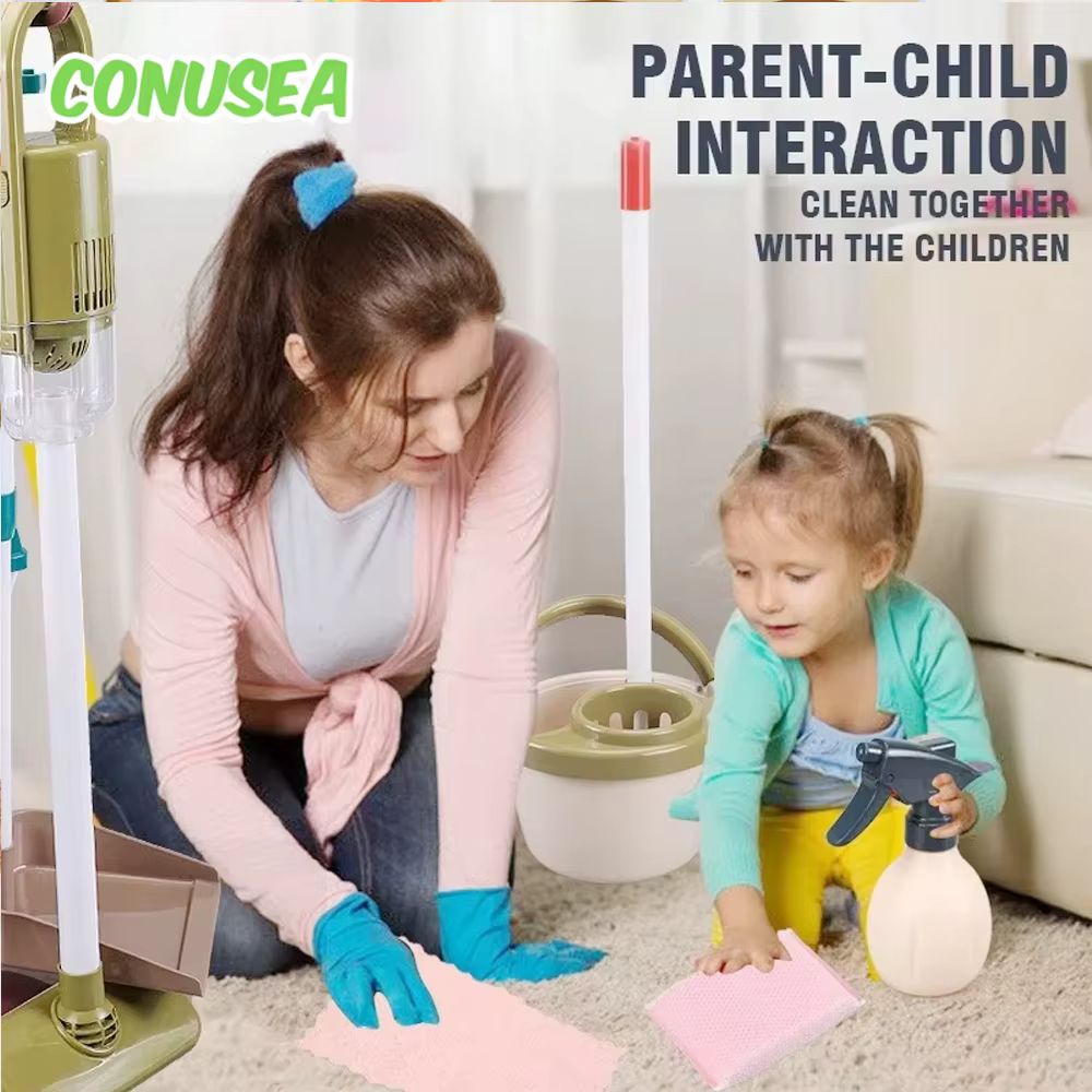 Aspiradora de juguete eléctrica para niñas: set de limpieza - imagen 2