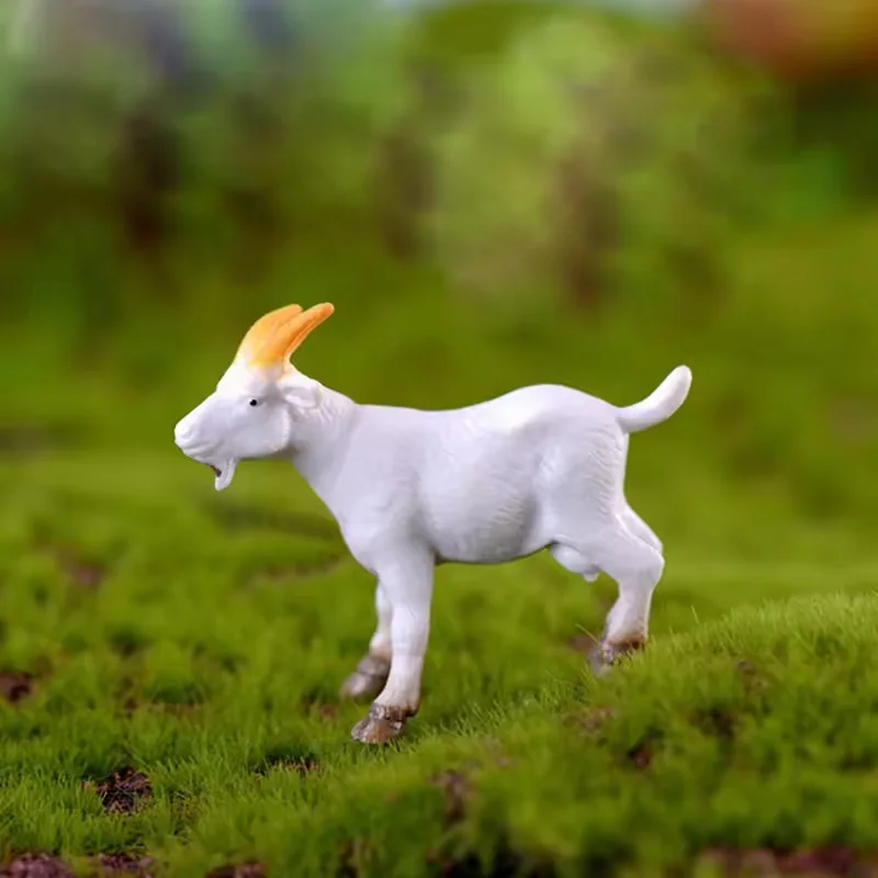 Figura de cabra en miniatura para decoración de jardín de hadas - imagen 4