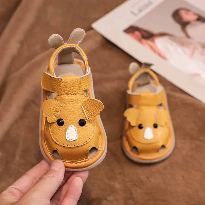 Sandalias para bebés antideslizantes de cuero genuino - Verano - imagen 3