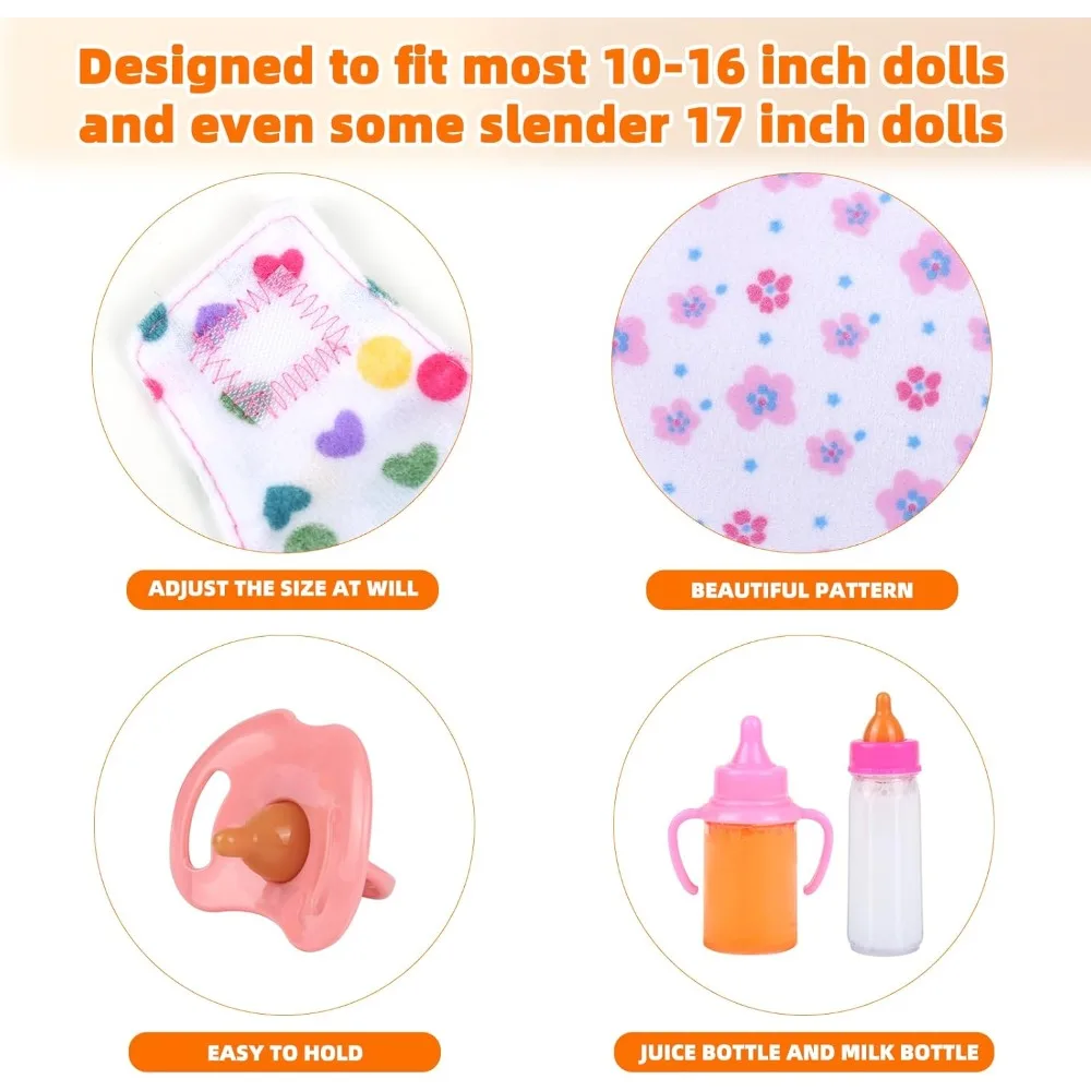 Juego de accesorios para muñecas bebé de alimentación y cuidado - imagen 3