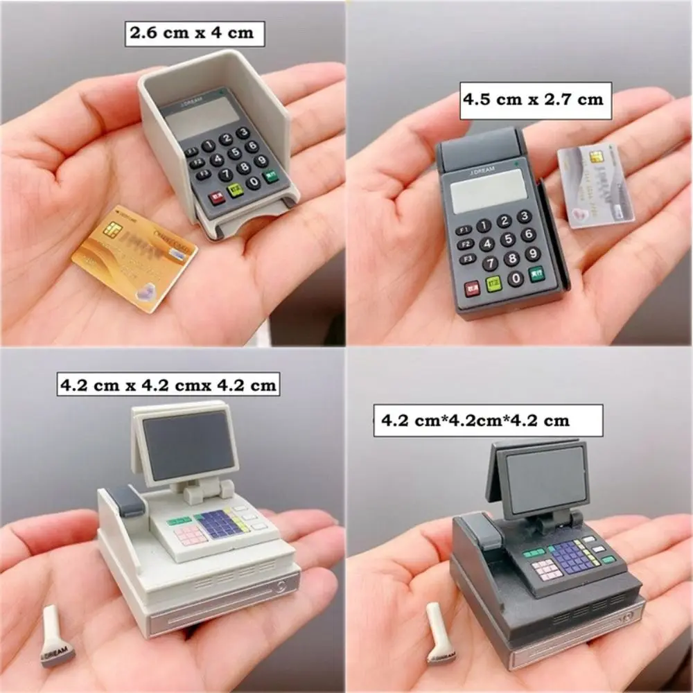 Máquina POS para casa de muñecas 1:6/1:12 – Caja registradora juguete