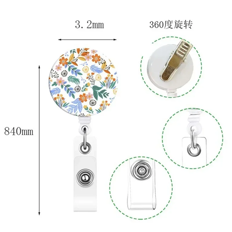 Carrete retráctil para insignia de plástico - Portatarjetas práctico - imagen 4