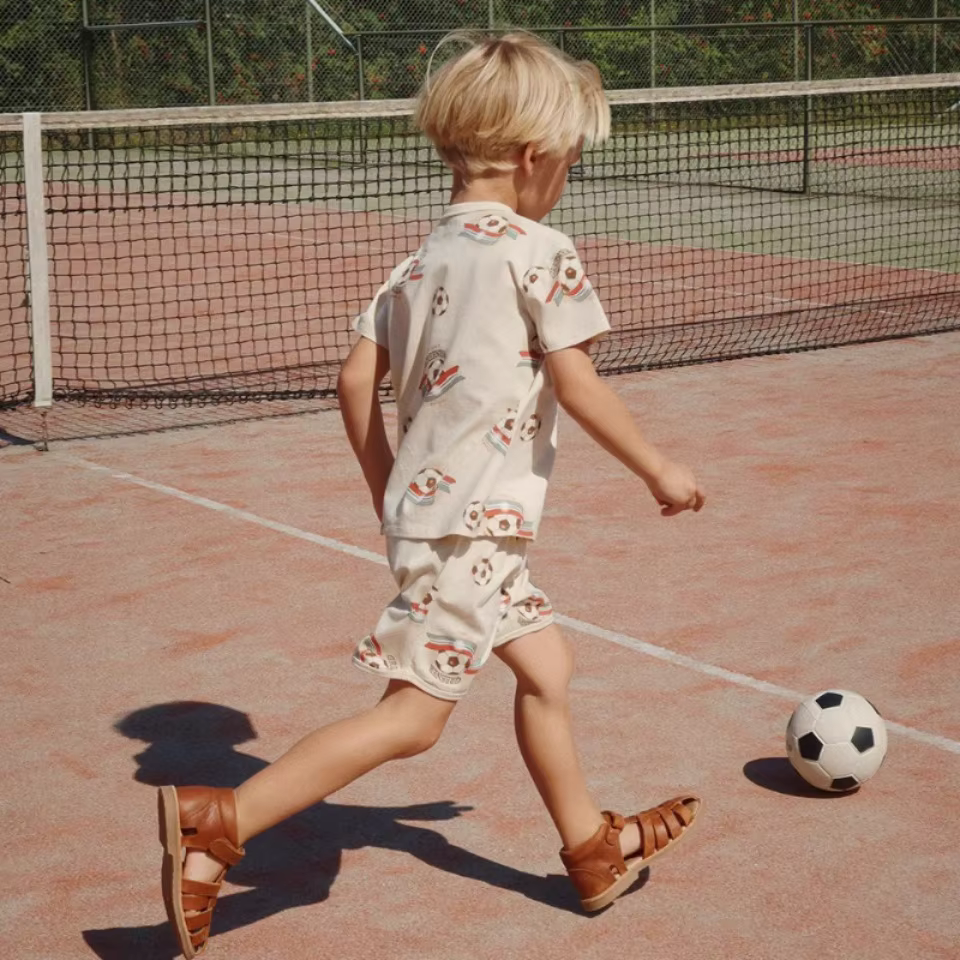 Conjunto bebé verano KS: polo y pantalón corto de algodón - imagen 3
