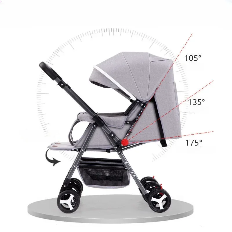 Cochecito gemelo plegable con respaldo ajustable y posición reversible - imagen 5