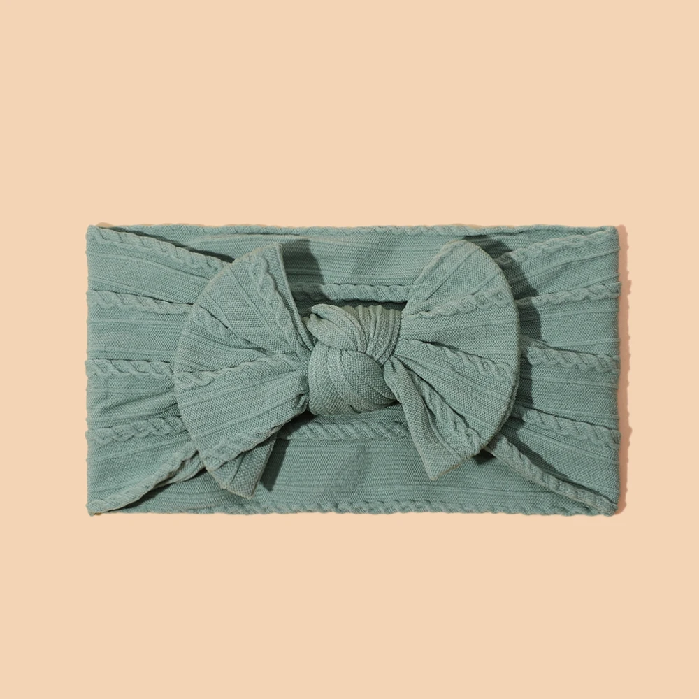 Diadema lazo verde y turbante elástico para niña - Accesorios de pelo - imagen 5