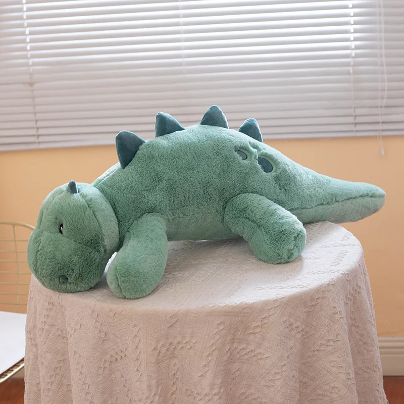 Peluche de dinosaurio verde suave, almohada infantil para regalo - imagen 5