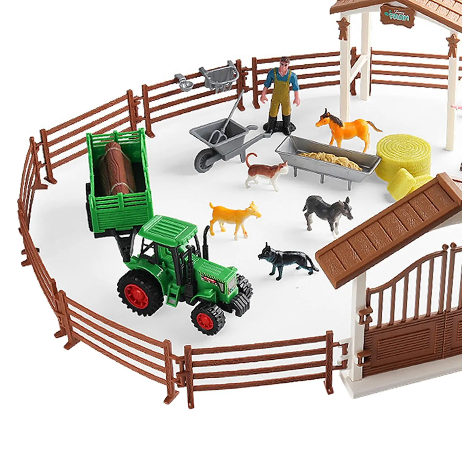 Juego de granja con valla, conjunto educativo para niños - imagen 4