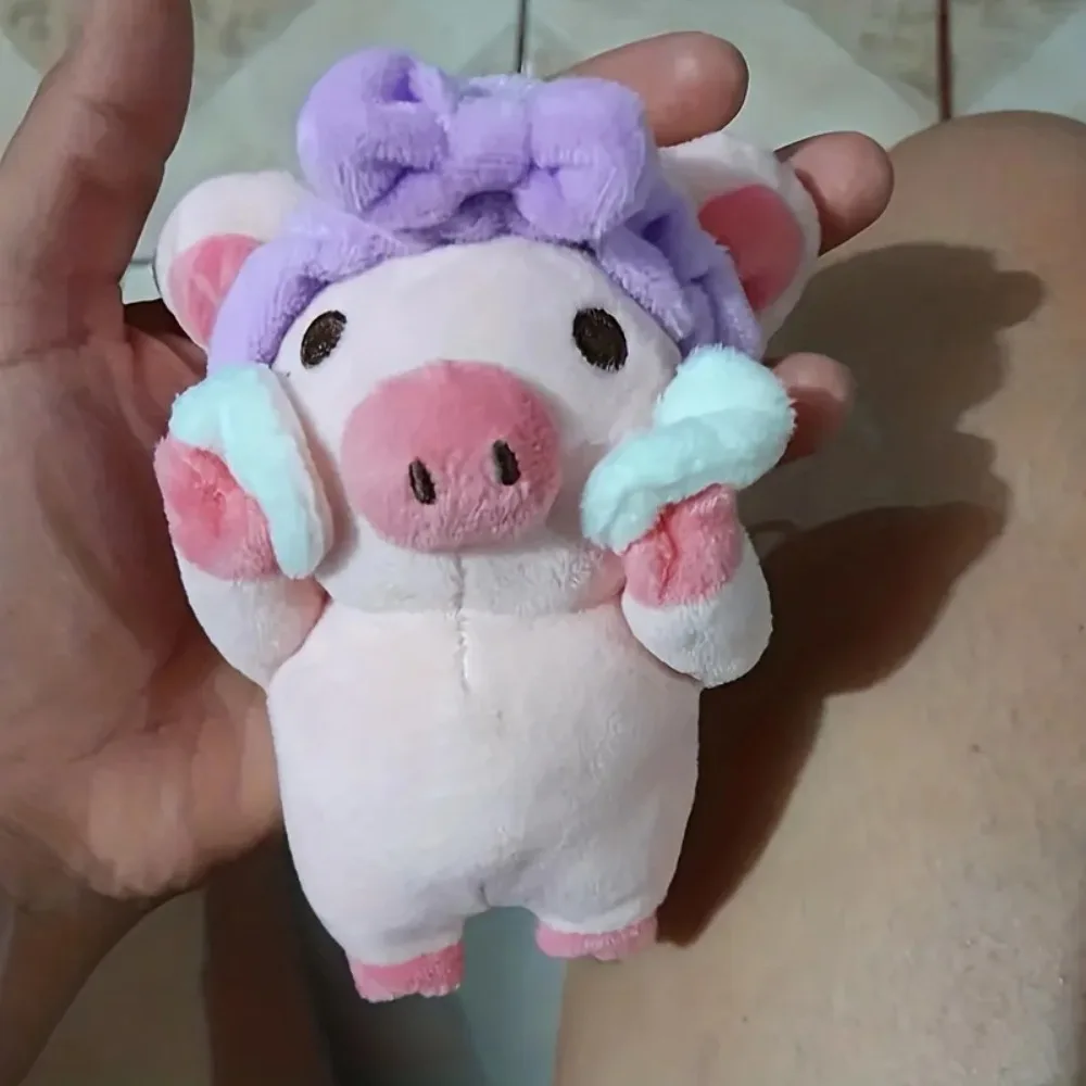Llavero de peluche infantil con cerdito, oso y conejito para bolso - imagen 4