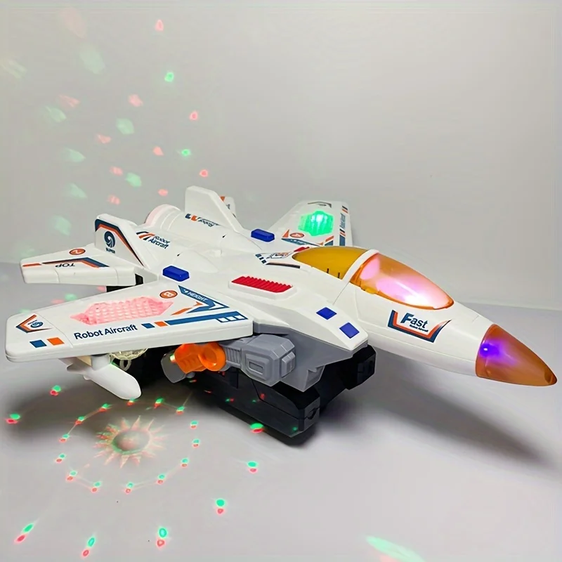 Robot transformable con luces y música para niños - imagen 5