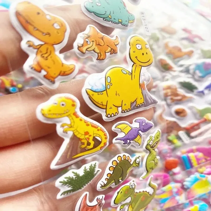 Pegatinas hinchadas para niños de animales animados, álbumes y regalos - imagen 3
