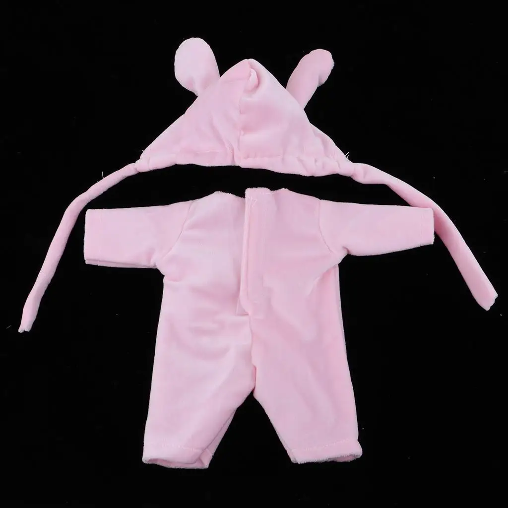 Ropa para muñecas Mellchan: mono de felpa con sombrero conejo
