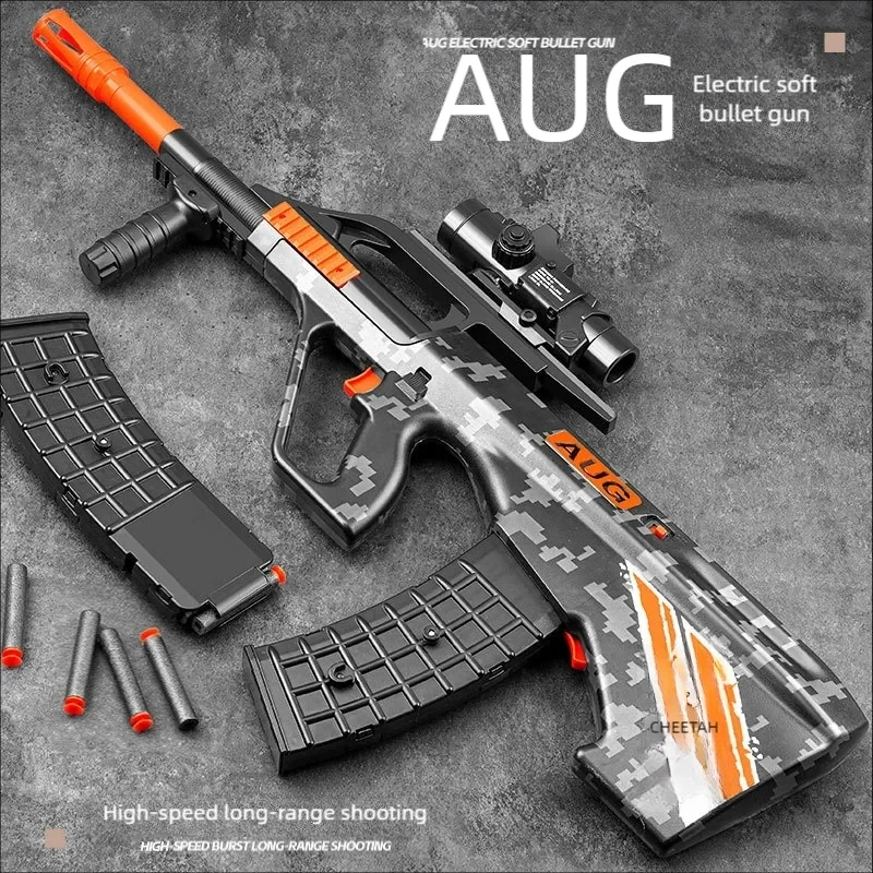 Pistola de juguete AUG eléctrica con disparo continuo para niños - imagen 5