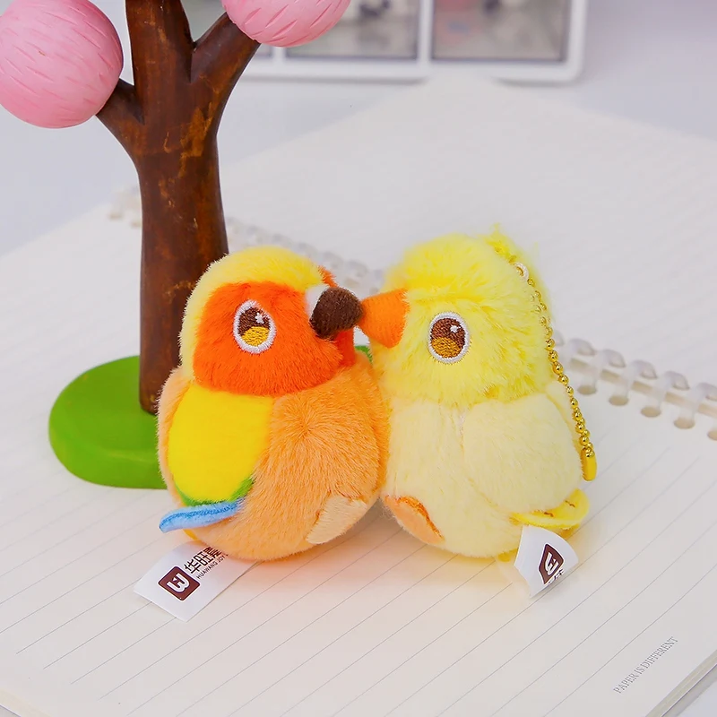 Peluche colgante de pájaros de dibujos animados, divertido - imagen 3