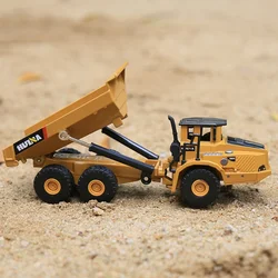 HUINA bulldozer de juguete de metal con cargador Navvy para niños