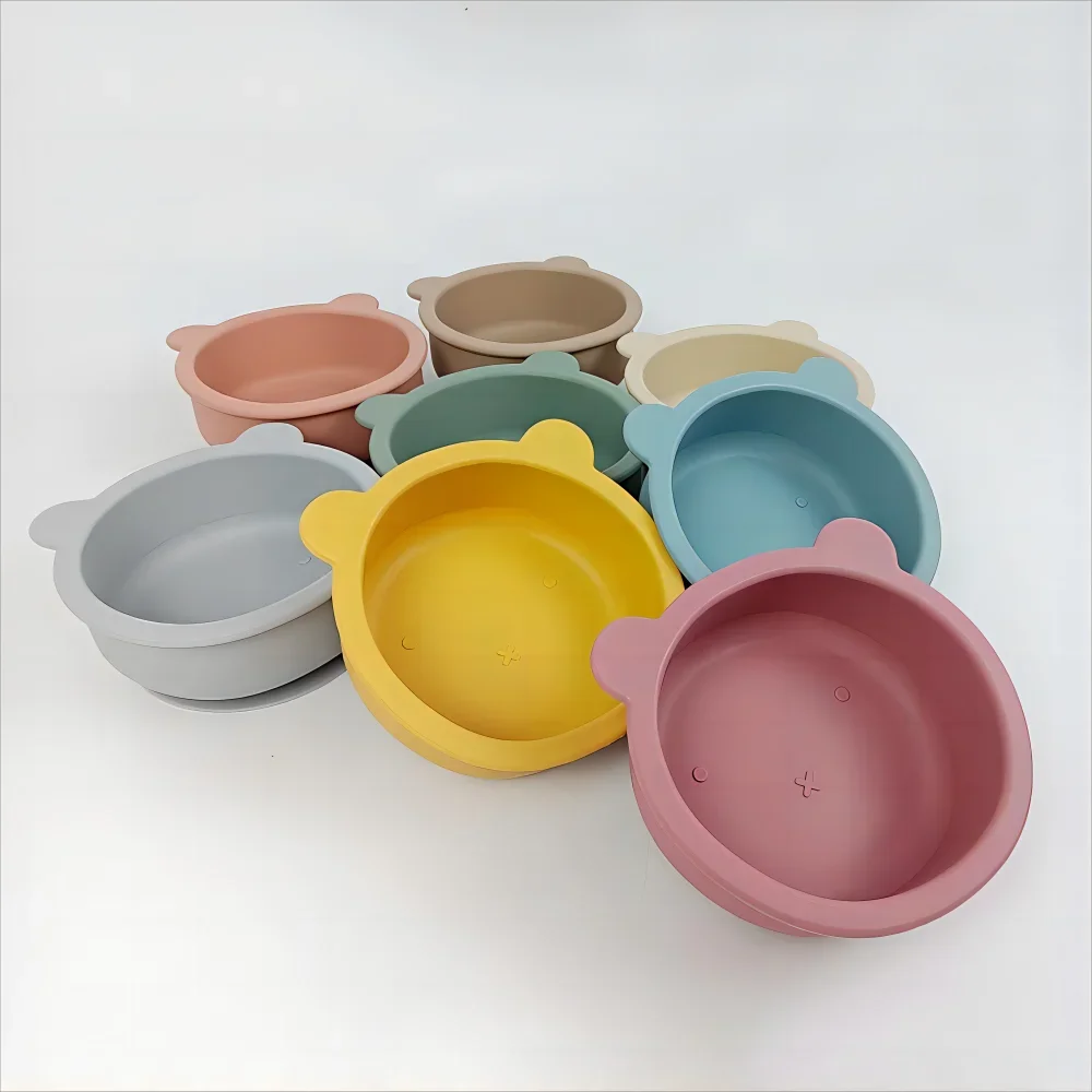 Cuenco de silicona con ventosa para bebé – vajilla infantil - imagen 4