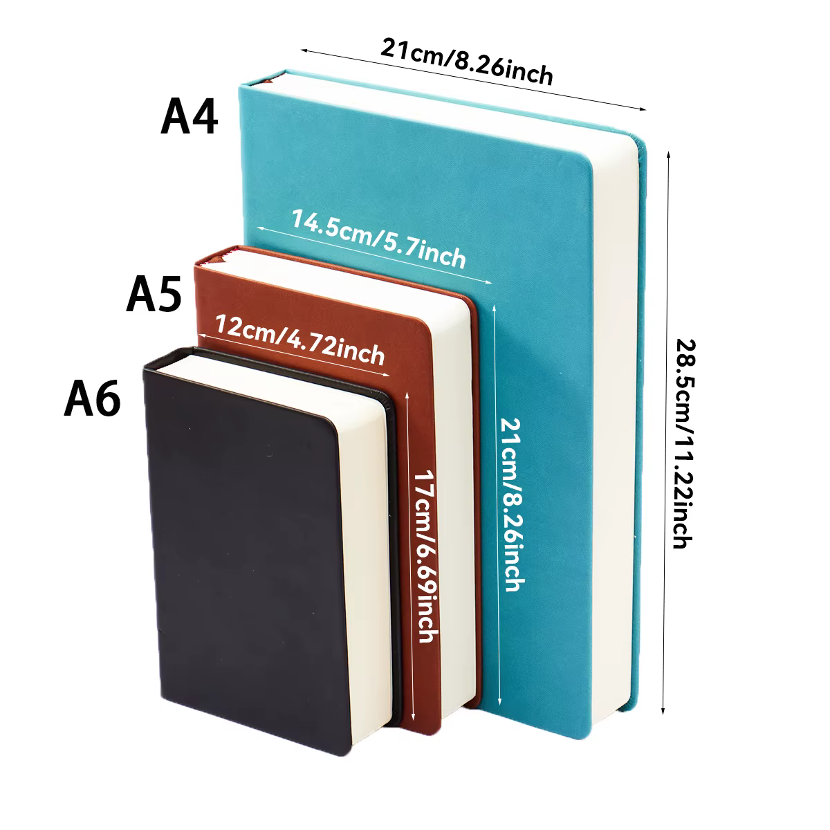 Cuaderno de piel sintética con cubierta suave y páginas en blanco - imagen 2