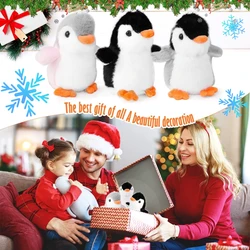 Llavero de pingüino de peluche mini colgante para llaves