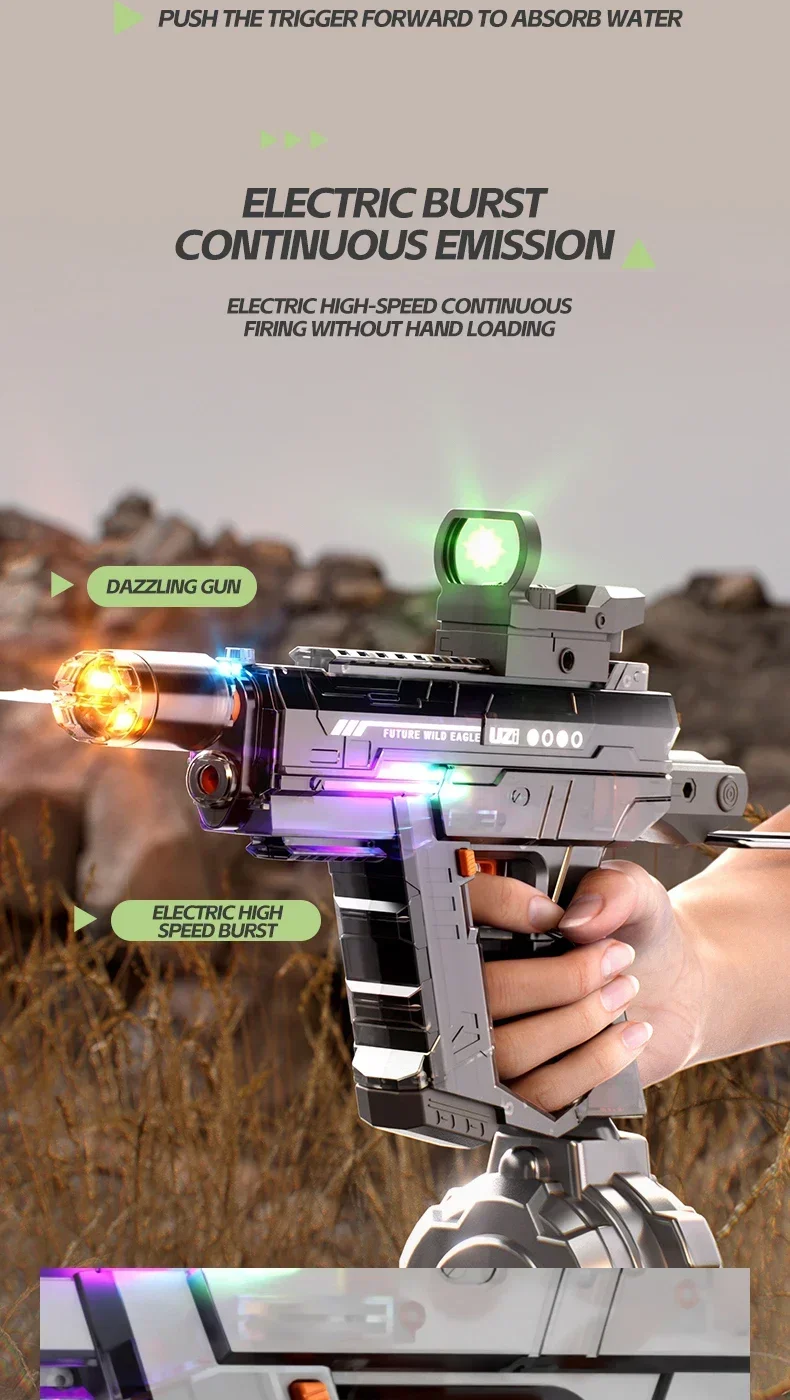 Pistola lista para juegos acuáticos