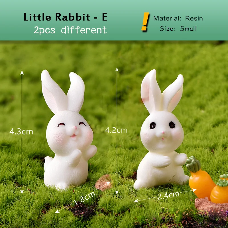 Figura con conejo en resina para decoración de Pascua infantil