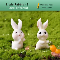 Figura con conejo en resina para decoración de Pascua infantil