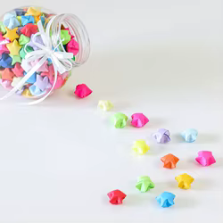 Papel origami de estrellas arcoíris doble cara ZYF