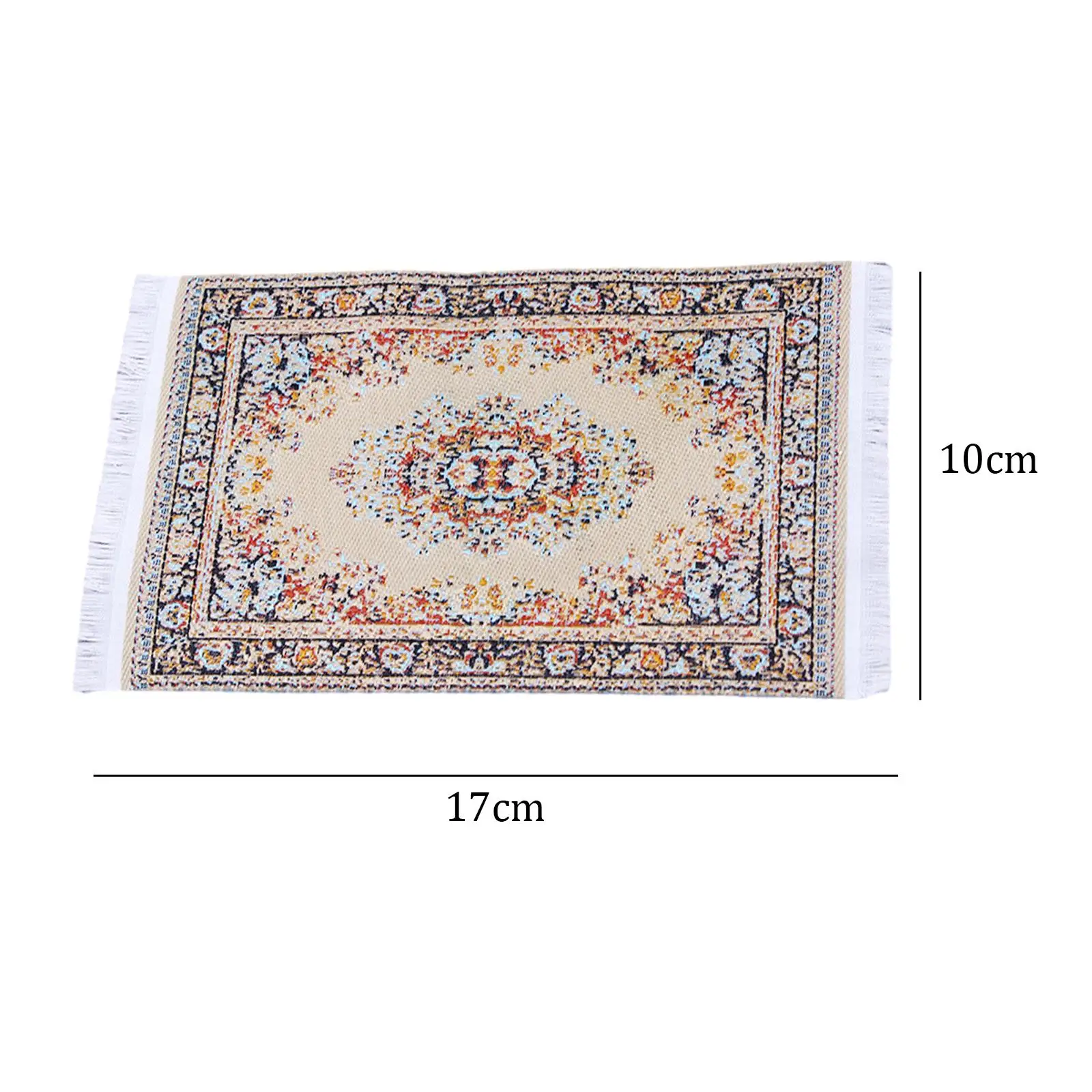 Alfombra mini turca tejida para casa de muñecas, suelo - imagen 5